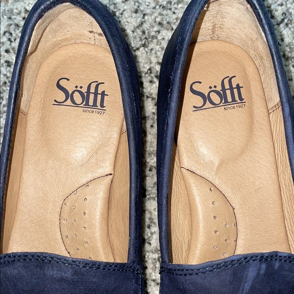 Women’s Sofft Napoli leather loafer navy size 7.5 - Picture 3 of 7